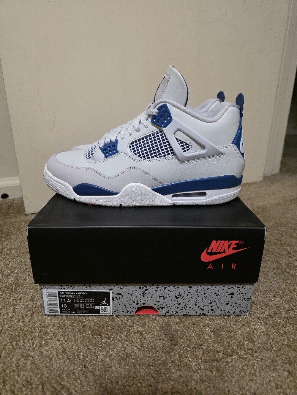 Jordan 4 RetroMilitary Blue (2024) FV5029-141